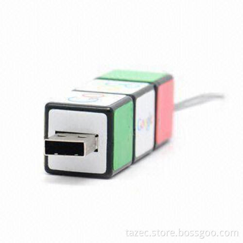 USB Flash Drives in Cube Shape with 64MB to 8GB Memory Capacity